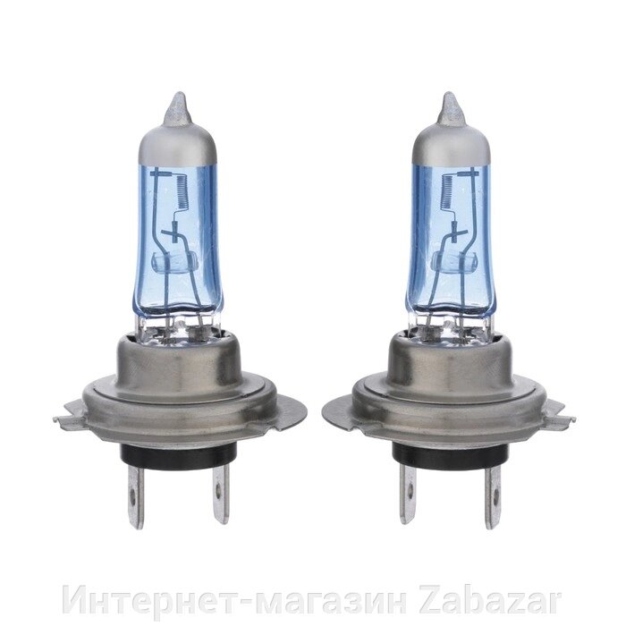 Галогенная лампа Cartage Cool Blue H7, 12 В, 55 Вт +30%, набор 2 шт от компании Интернет-магазин Zabazar - фото 1