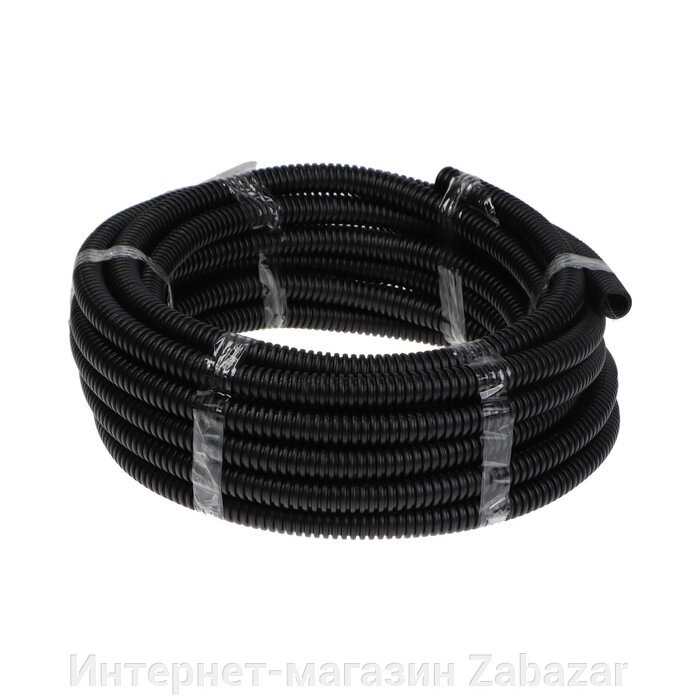 Гофротруба УРАЛ ПАК ПНД, 20 мм ,с протяжкой, 10 м, черная, ГФ-1100020-010 от компании Интернет-магазин Zabazar - фото 1