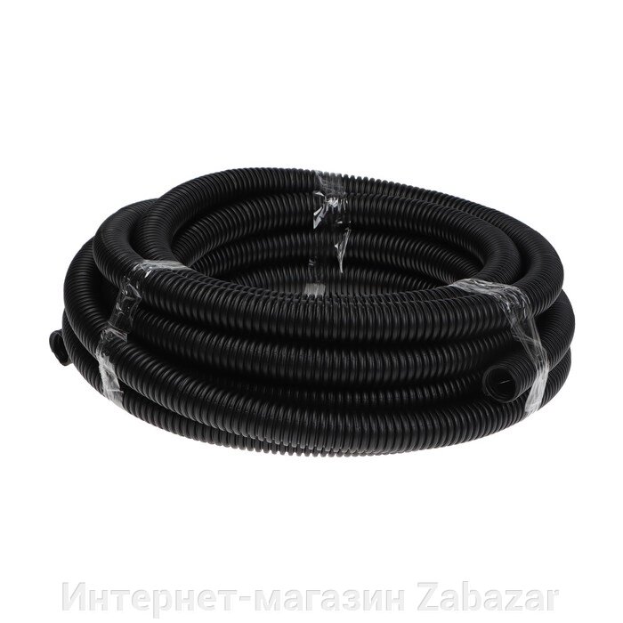 Гофротруба УРАЛ ПАК ПНД, 32 мм ,с протяжкой, 10 м, черная, ГФ-1100032-010 от компании Интернет-магазин Zabazar - фото 1