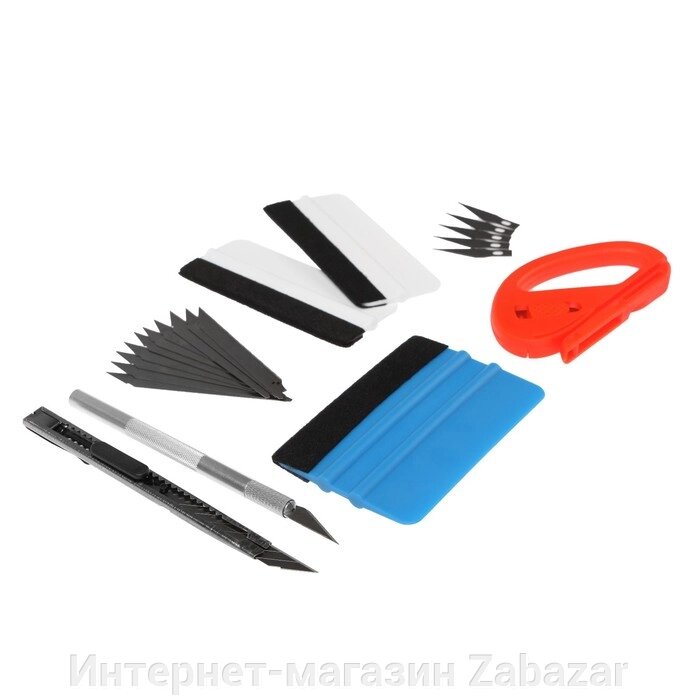 Инструмент для оклейки авто пленкой, набор 7 шт от компании Интернет-магазин Zabazar - фото 1