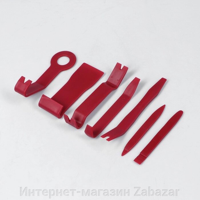 Инструмент для разбора пластика в авто, усиленный, набор 7 предметов от компании Интернет-магазин Zabazar - фото 1