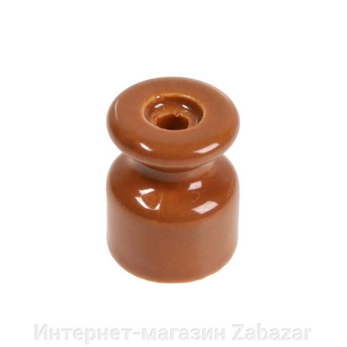 Изолятор керамический, 20x24 мм, цвет коричневый, набор 100 шт от компании Интернет-магазин Zabazar - фото 1