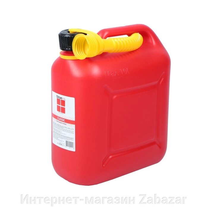 Канистра ГСМ Oktan CLASSIK, 10 л, пластиковая, красная от компании Интернет-магазин Zabazar - фото 1
