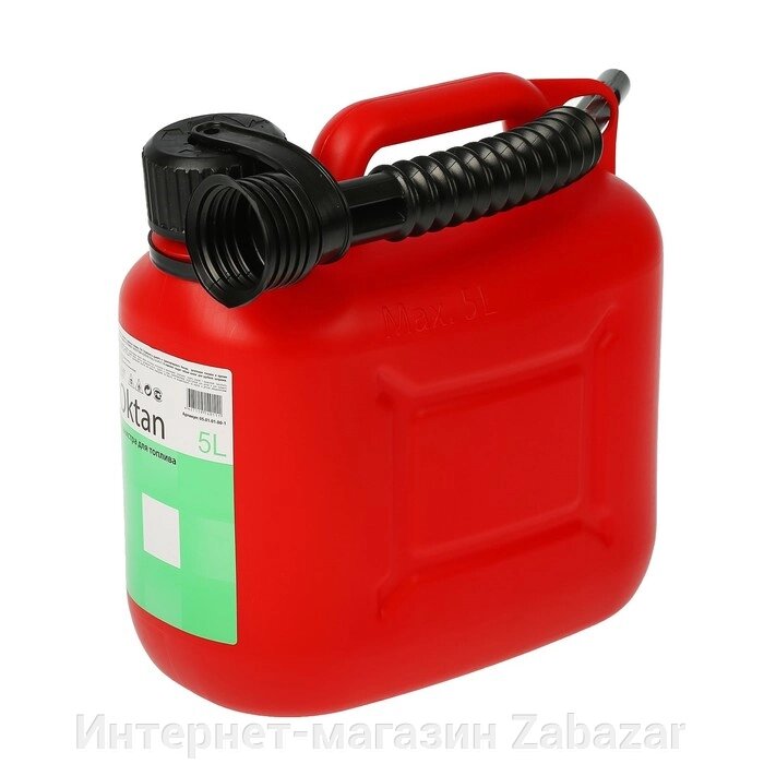 Канистра ГСМ Oktan CLASSIK, 5 л, пластиковая, красная от компании Интернет-магазин Zabazar - фото 1
