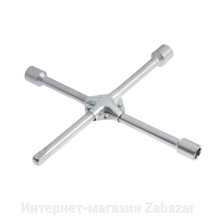 Ключ баллонный крестообразный ТУНДРА, 17 х 19 х 21 мм, квадрат 1/2" от компании Интернет-магазин Zabazar - фото 1