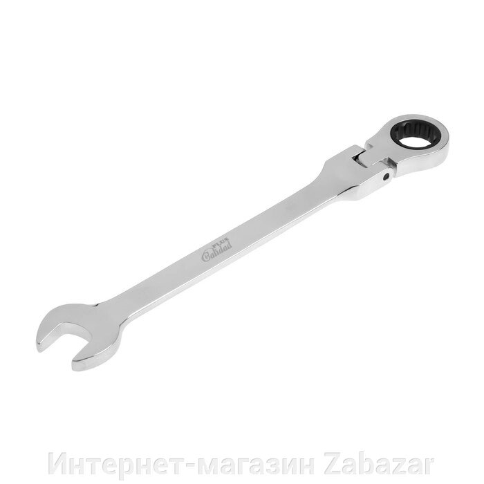 Ключ комбинированный трещоточный шарнирный ТУНДРА, CrV, полированный, 72 зуба, 19 мм от компании Интернет-магазин Zabazar - фото 1