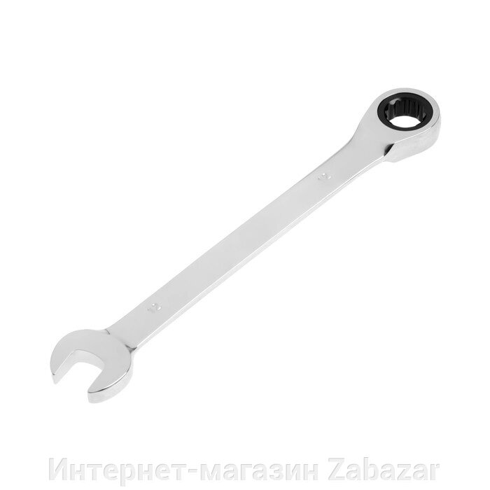 Ключ комбинированный трещоточный ТУНДРА, CrV, полированный, 72 зуба, 12 мм от компании Интернет-магазин Zabazar - фото 1