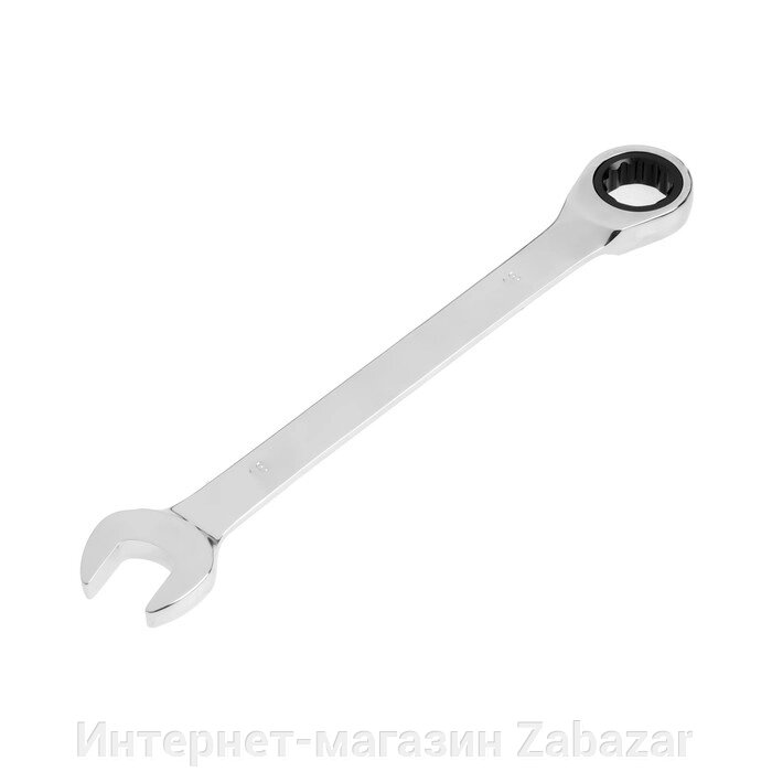 Ключ комбинированный трещоточный ТУНДРА, CrV, полированный, 72 зуба, 18 мм от компании Интернет-магазин Zabazar - фото 1