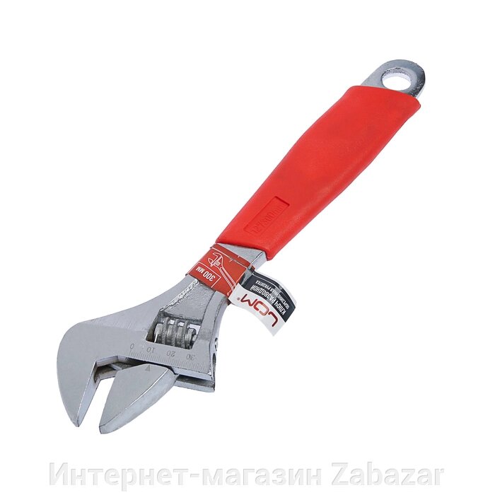 Ключ разводной ЛОМ, пластиковая рукоятка, 300 мм от компании Интернет-магазин Zabazar - фото 1