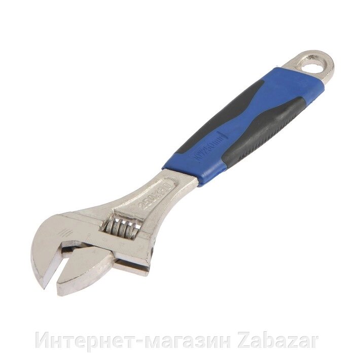 Ключ разводной ТУНДРА, никелированный, двухкомпонентная рукоятка, 250 мм от компании Интернет-магазин Zabazar - фото 1