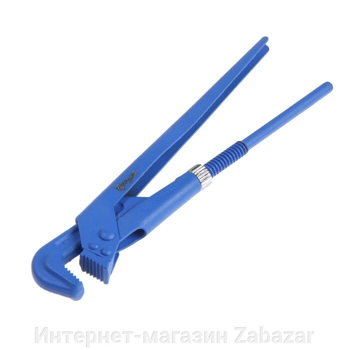 Ключ трубный рычажный ТУНДРА, плоский зажим 90°, раскрытие до 35 мм, №1, 1" от компании Интернет-магазин Zabazar - фото 1