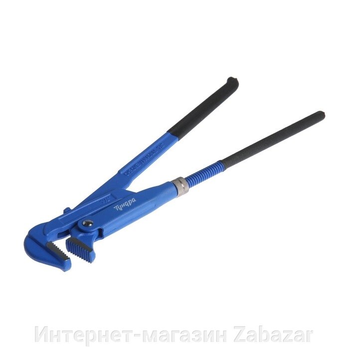 Ключ трубный рычажный ТУНДРА, плоский зажим 90°, раскрытие до 50 мм, №2, 1 1/2" от компании Интернет-магазин Zabazar - фото 1
