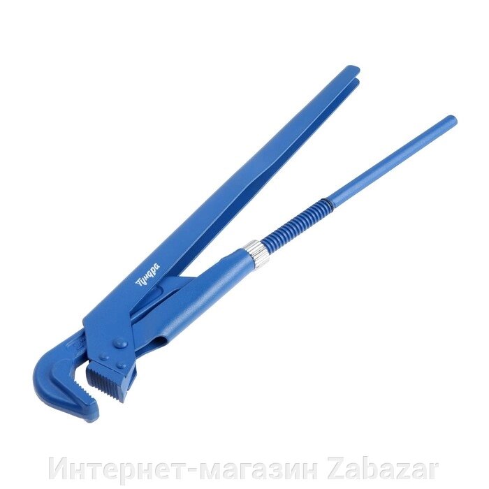 Ключ трубный рычажный ТУНДРА, плоский зажим 90°, раскрытие до 65 мм, №3, 2" от компании Интернет-магазин Zabazar - фото 1