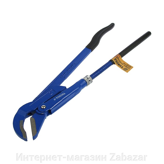 Ключ трубный рычажный ТУНДРА, полукруглый зажим 45°, раскрытие до 65 мм, №3, 2" от компании Интернет-магазин Zabazar - фото 1