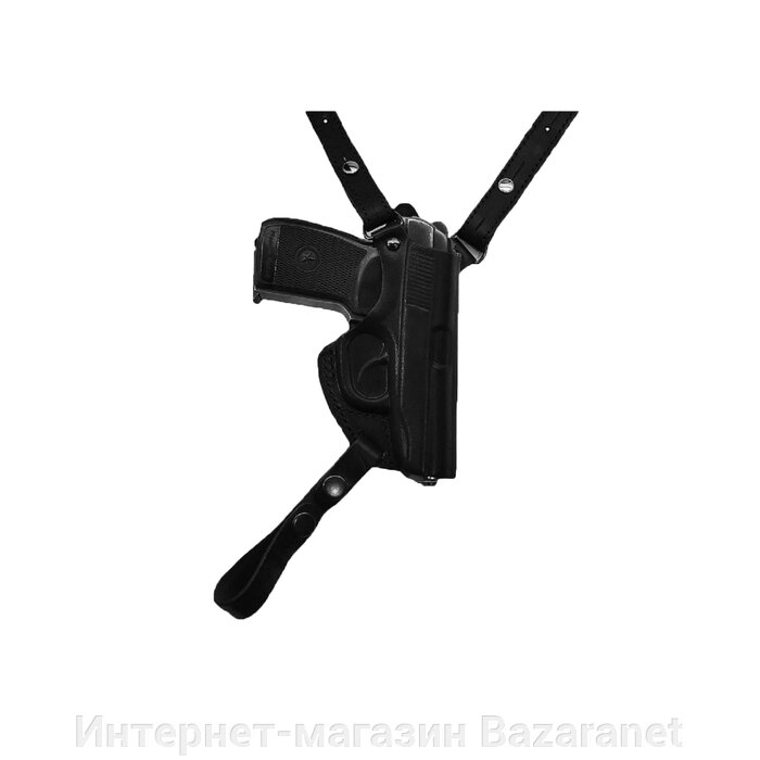 Кобура оперативная универсальная, формованная, вертикальная на резинке, под ПМ, кожаная от компании Интернет-магазин Zabazar - фото 1