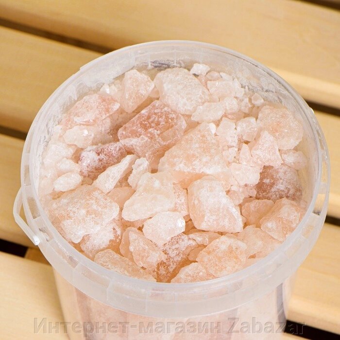 Колотая розовая гималайская соль, ведро 1-1,5 кг от компании Интернет-магазин Zabazar - фото 1