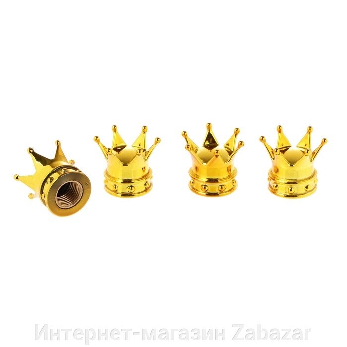 Колпачок на вентиль, TORSO, корона, набор 4 шт от компании Интернет-магазин Zabazar - фото 1