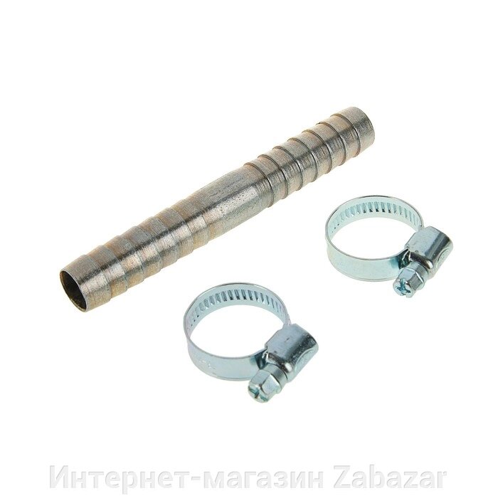 Комплект для ремонта шланга MGF, диаметр 16 мм, прямая елочка тип "А", 2 хомута от компании Интернет-магазин Zabazar - фото 1