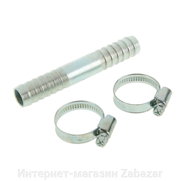 Комплект для ремонта шланга MGF, диаметр 18 мм, прямая елочка тип "А", 2 хомута от компании Интернет-магазин Zabazar - фото 1