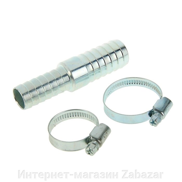 Комплект для ремонта шланга MGF, диаметр 20-25 мм, елочка, переходник тип "С", 2 хомута от компании Интернет-магазин Zabazar - фото 1