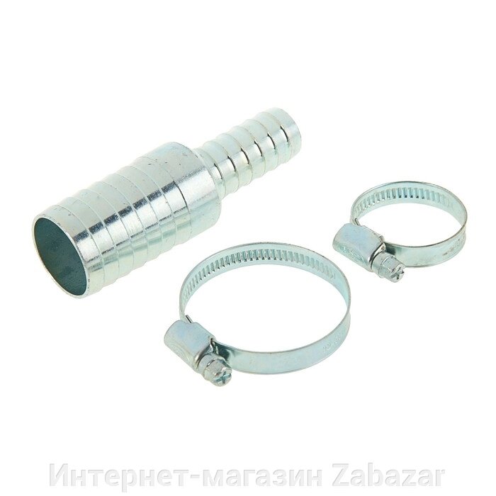 Комплект для ремонта шланга MGF, диаметр 20-32 мм, елочка, переходник тип "С", 2 хомута от компании Интернет-магазин Zabazar - фото 1