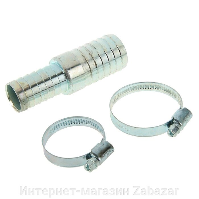 Комплект для ремонта шланга MGF, диаметр 25-32 мм, елочка, переходник тип "С", 2 хомута от компании Интернет-магазин Zabazar - фото 1