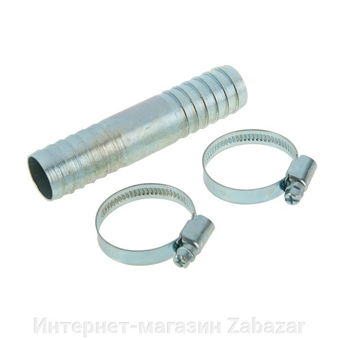 Комплект для ремонта шланга MGF, диаметр 25 мм, прямая елочка тип "А", 2 хомута от компании Интернет-магазин Zabazar - фото 1