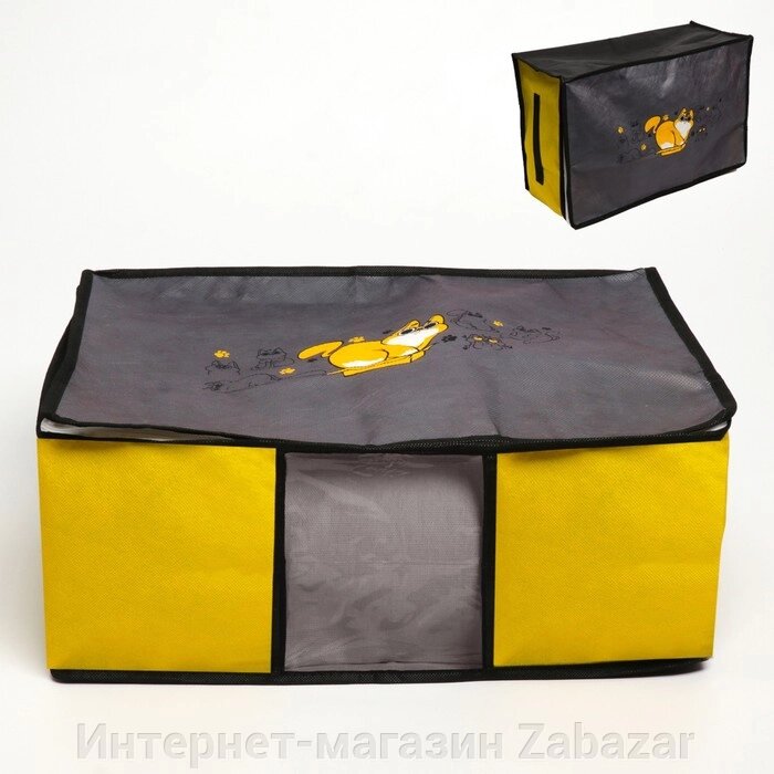 Короб для хранения с pvc-окном "Кошки", 30 х 45 х 20 см от компании Интернет-магазин Zabazar - фото 1