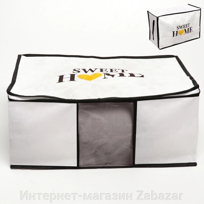 Короб для хранения с pvc-окном "Sweet home", 30 х 45 х 20 см от компании Интернет-магазин Zabazar - фото 1