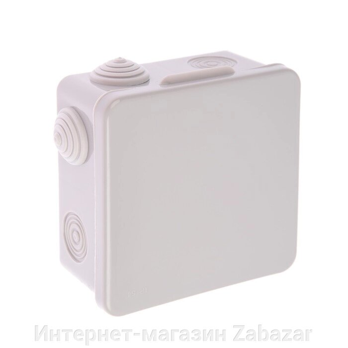 Коробка распределительная Luazon Lighting, 100х100х50 мм, IP54, для открытой установки от компании Интернет-магазин Zabazar - фото 1
