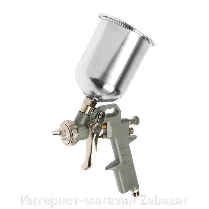 Краскопульт пневматический с верхним бачком DEKO DKSG01, металл, 500 мл от компании Интернет-магазин Zabazar - фото 1