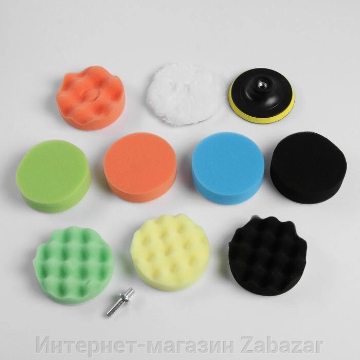 Круг для полировки TORSO, 100 мм, набор 11 предметов от компании Интернет-магазин Zabazar - фото 1