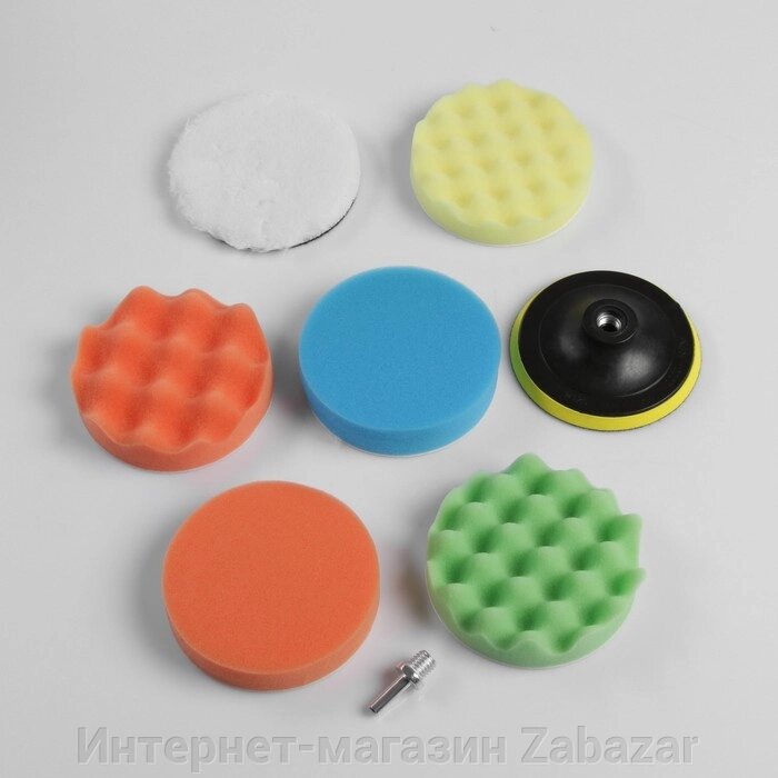 Круг для полировки TORSO, 125 мм, набор 8 предметов от компании Интернет-магазин Zabazar - фото 1