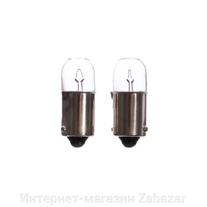 Лампа автомобильная Clearlight, T4W, BA9S, 12 В, набор 2 шт от компании Интернет-магазин Zabazar - фото 1