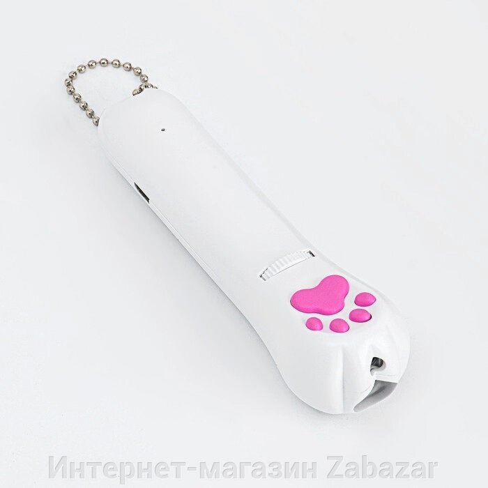 Лазерная указка для животных, 5 картинок, 100 мАч, дальность до 8 м, красный луч, USB от компании Интернет-магазин Zabazar - фото 1