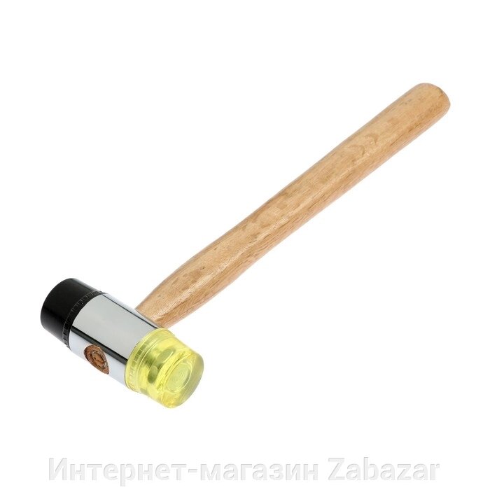 Молоток рихтовочный ТУНДРА, бойки 35 мм, деревянная рукоятка от компании Интернет-магазин Zabazar - фото 1