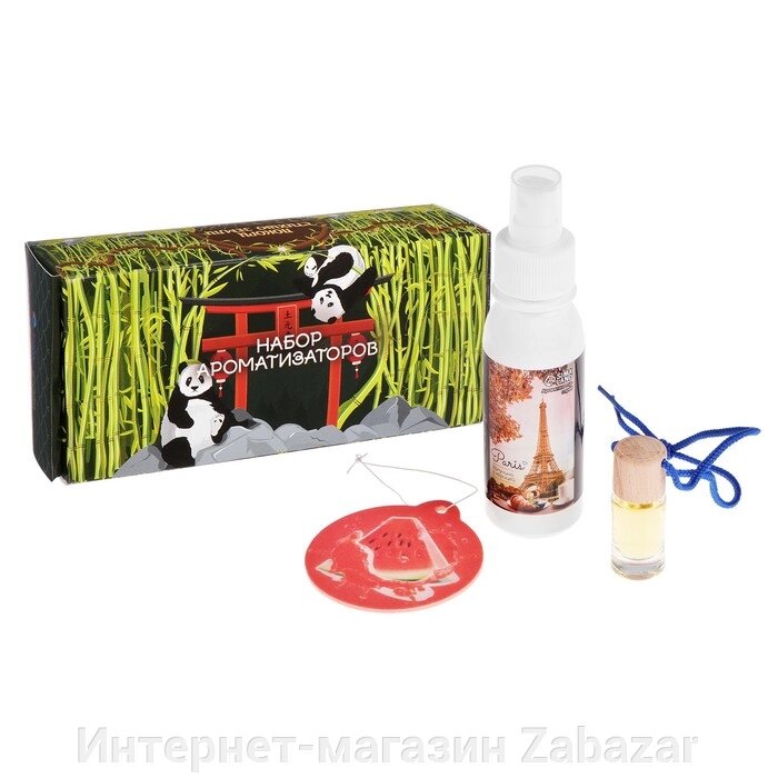 Набор ароматизаторов для авто Grand Caratt, спрей, бутылочка, картон, Земля от компании Интернет-магазин Zabazar - фото 1