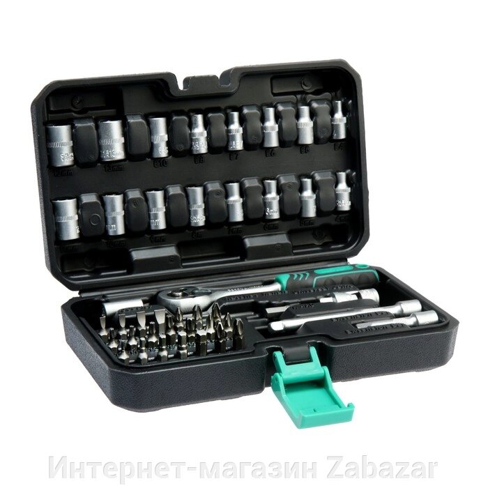 Набор автомобильного инструмента "СЕРВИС КЛЮЧ" 71044, 44 предмета от компании Интернет-магазин Zabazar - фото 1