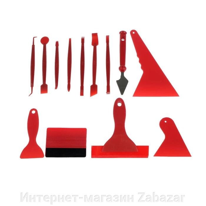 Набор инструмента для оклейки автомобиля, 13 предметов от компании Интернет-магазин Zabazar - фото 1