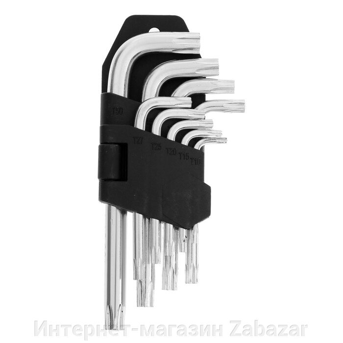 Набор ключей ЛОМ, TORX Tamper, TT10 - TT50, 9 шт. от компании Интернет-магазин Zabazar - фото 1
