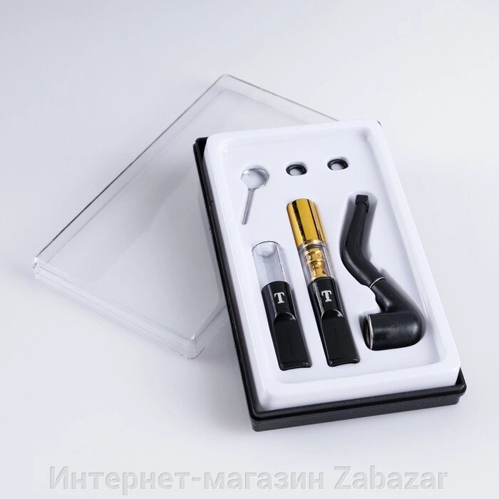 Набор "Smoke": мундштук 2 шт, уплотнитель 2 шт, трубка, иголка для чистки, 12 х 7 см от компании Интернет-магазин Zabazar - фото 1