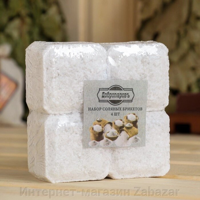 Набор соляный брикетов 4 шт по 200 г от компании Интернет-магазин Zabazar - фото 1