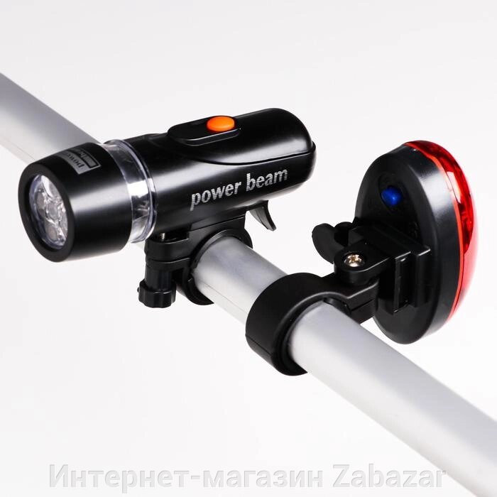 Набор велосипедных фонарей "Мастер К", 1 Вт, 3 ААА, 19 х 15 х 3, микс от компании Интернет-магазин Zabazar - фото 1