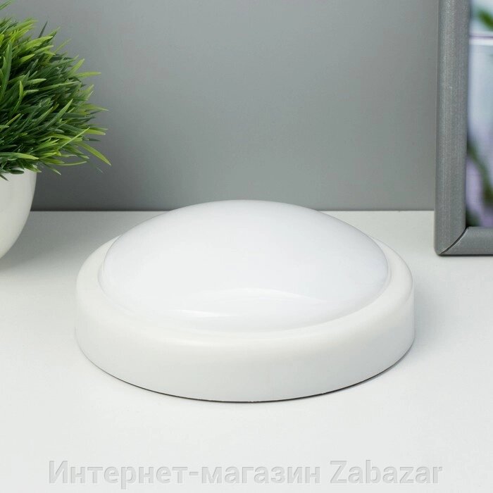 Ночник-пушлайт "Оникс" LED 1Вт 4хАА белый 14х14х3,4 см от компании Интернет-магазин Zabazar - фото 1