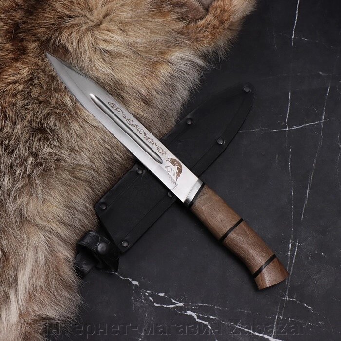 Нож разделочный, кавказский "Дагестан-2" сталь - 65Х13, рукоять - орех от компании Интернет-магазин Zabazar - фото 1