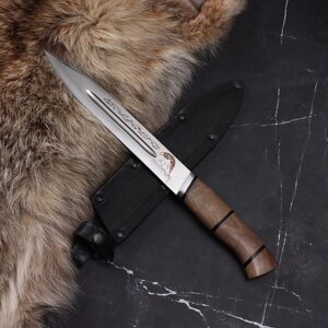 Нож разделочный, кавказский "Дагестан-2" сталь - 65Х13, рукоять - орех