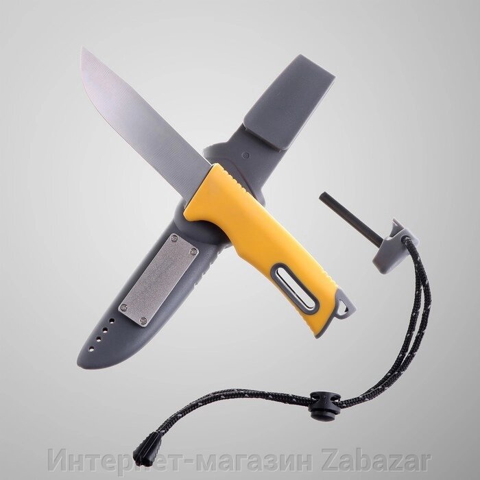 Нож тактический "Альфа", клинок 10см, с огнивом, рукоять микс от компании Интернет-магазин Zabazar - фото 1