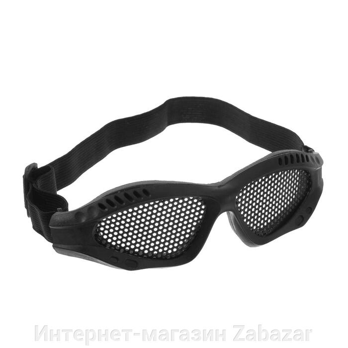 Очки для езды на мототехнике, грязезащита, армированные, цвет черный от компании Интернет-магазин Zabazar - фото 1
