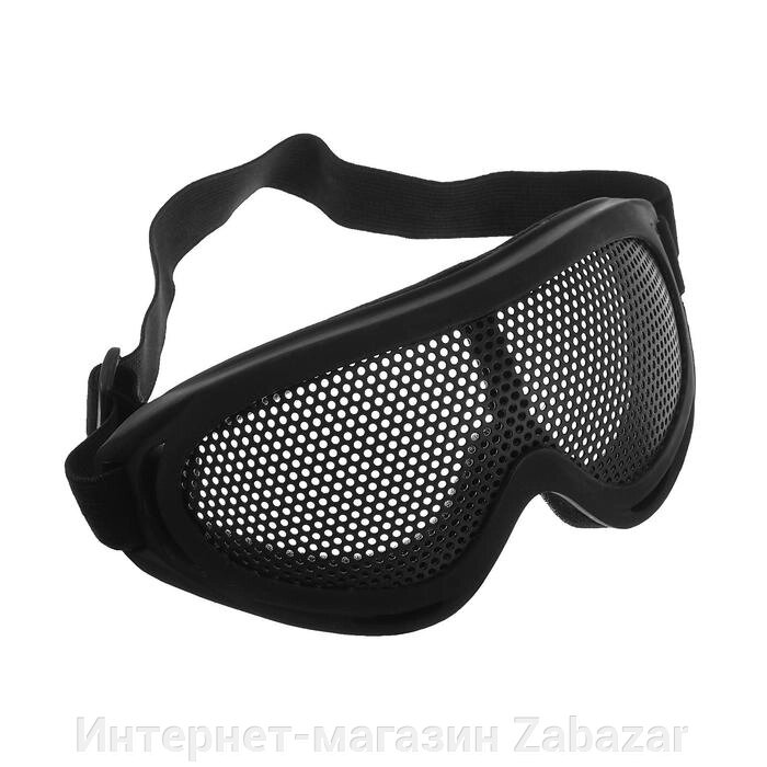 Очки для езды на мототехнике, грязезащита, армированные, цвет черный от компании Интернет-магазин Zabazar - фото 1