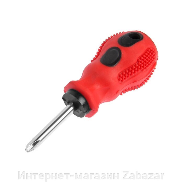 Отвертка крестовая ЛОМ, магнит, двухкомпонентная рукоятка, PH2 х 38 мм от компании Интернет-магазин Zabazar - фото 1